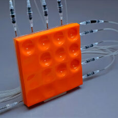 3D-Printed Air-Powered Display Microfluidic