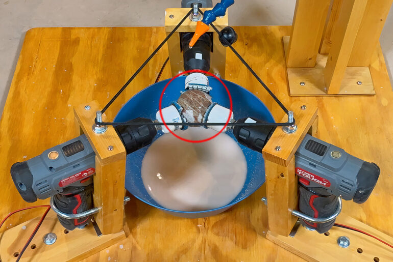 Homemade Sphere Machine Rocks Spheres