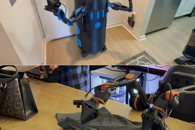 Raspberry Pi Laundry Folding Robot