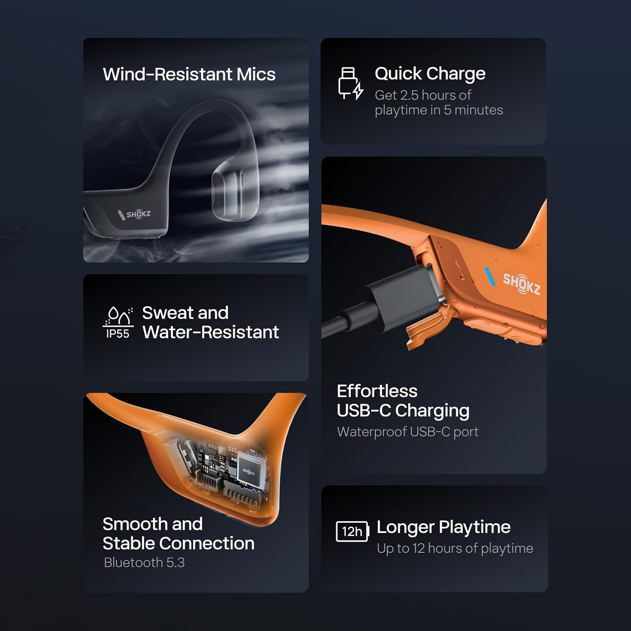 Shokz OpenRun Pro 2 Bone Conduction Headphones