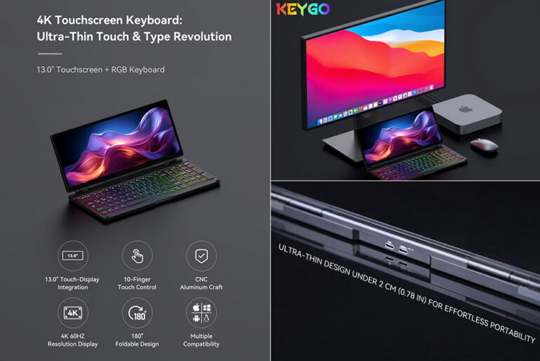 KeyGo Gen 2 Keyboard 4K Touchscreen