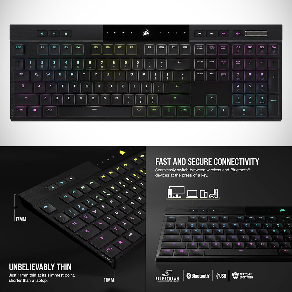 Corsair K100 AIR Wireless Gaming Keyboard