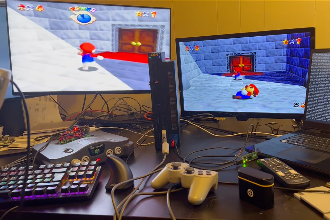 N64 and PS2 Finally Team Up for Super Mario 64 Co-Op Chaos