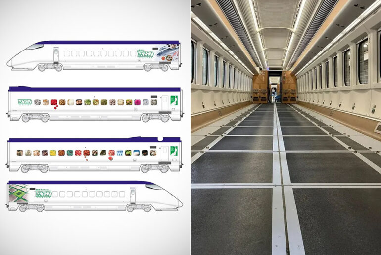 Japan Freight Shinkansen Bullet Train No Passengers