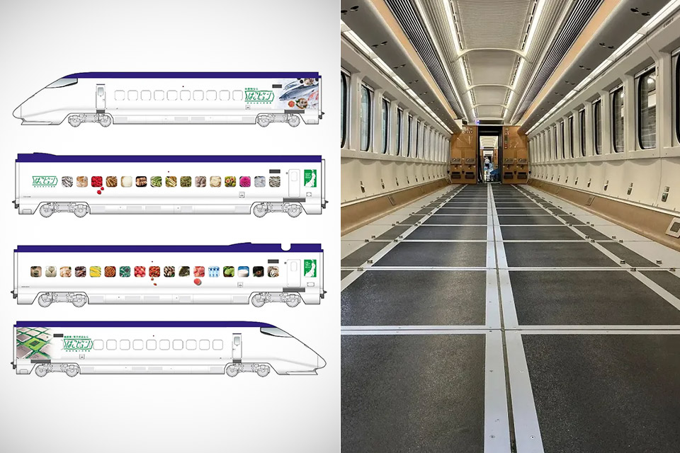 Japan Freight Shinkansen Bullet Train No Passengers