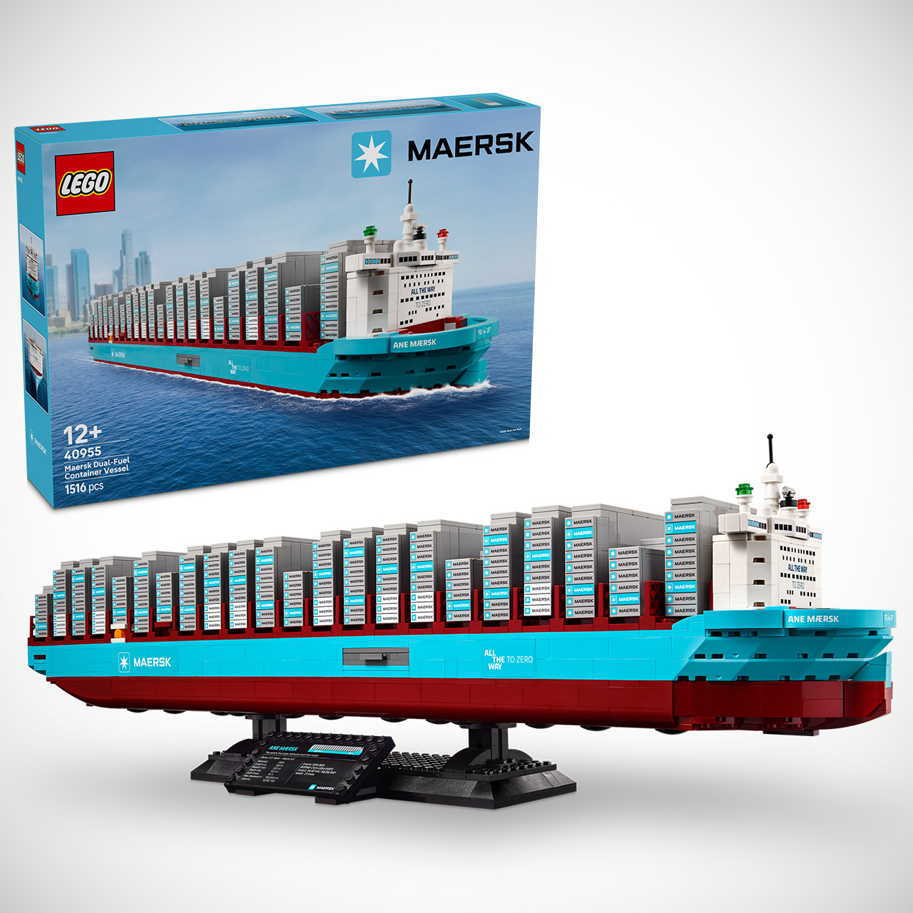 LEGO Maersk Dual-Fuel Container Vessel Set 40955