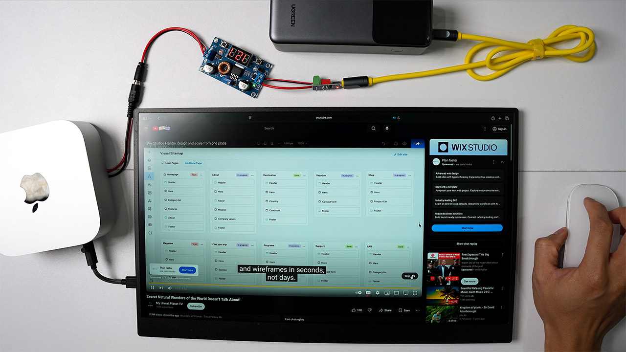 Portable Power Bank-Powered Mac Mini M4