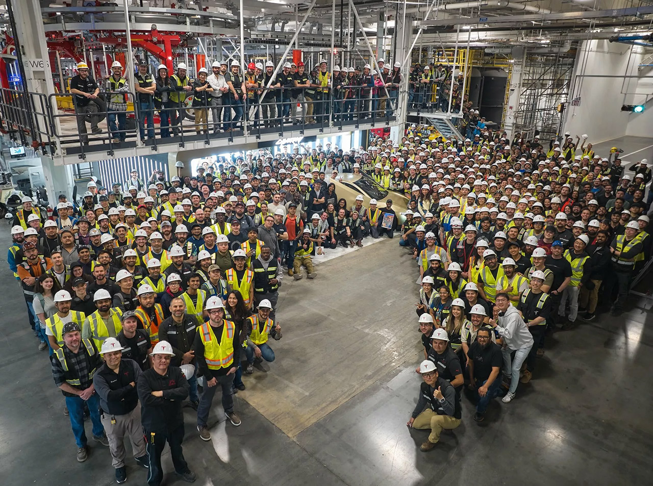 Giga Texas First Tesla Cybercab Production