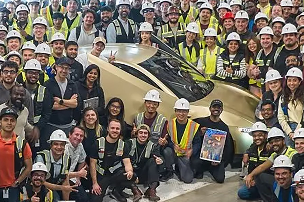 Giga Texas First Tesla Cybercab Production