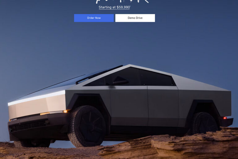 New Tesla Cybertruck $59,990 Base Model