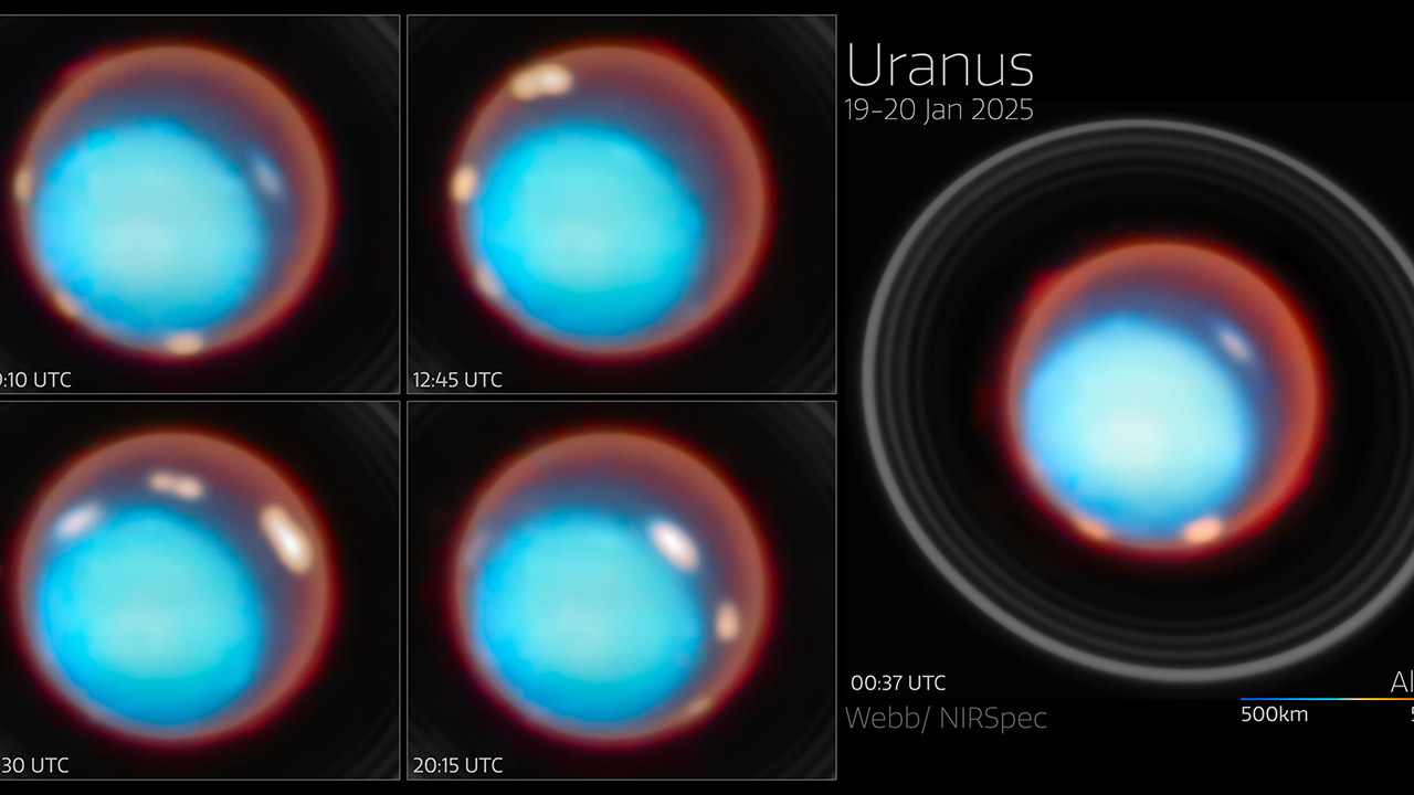 Webb Telescope 3D Map Auroras Uranus