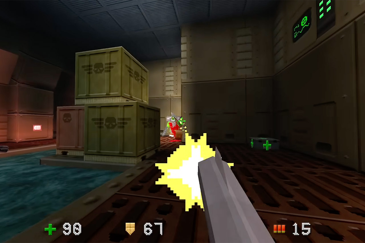 QUOD First Person Shooter Game 64KB