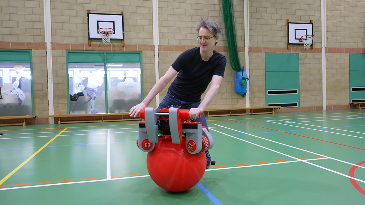 James Bruton Self-Balancing One-Ball Bike