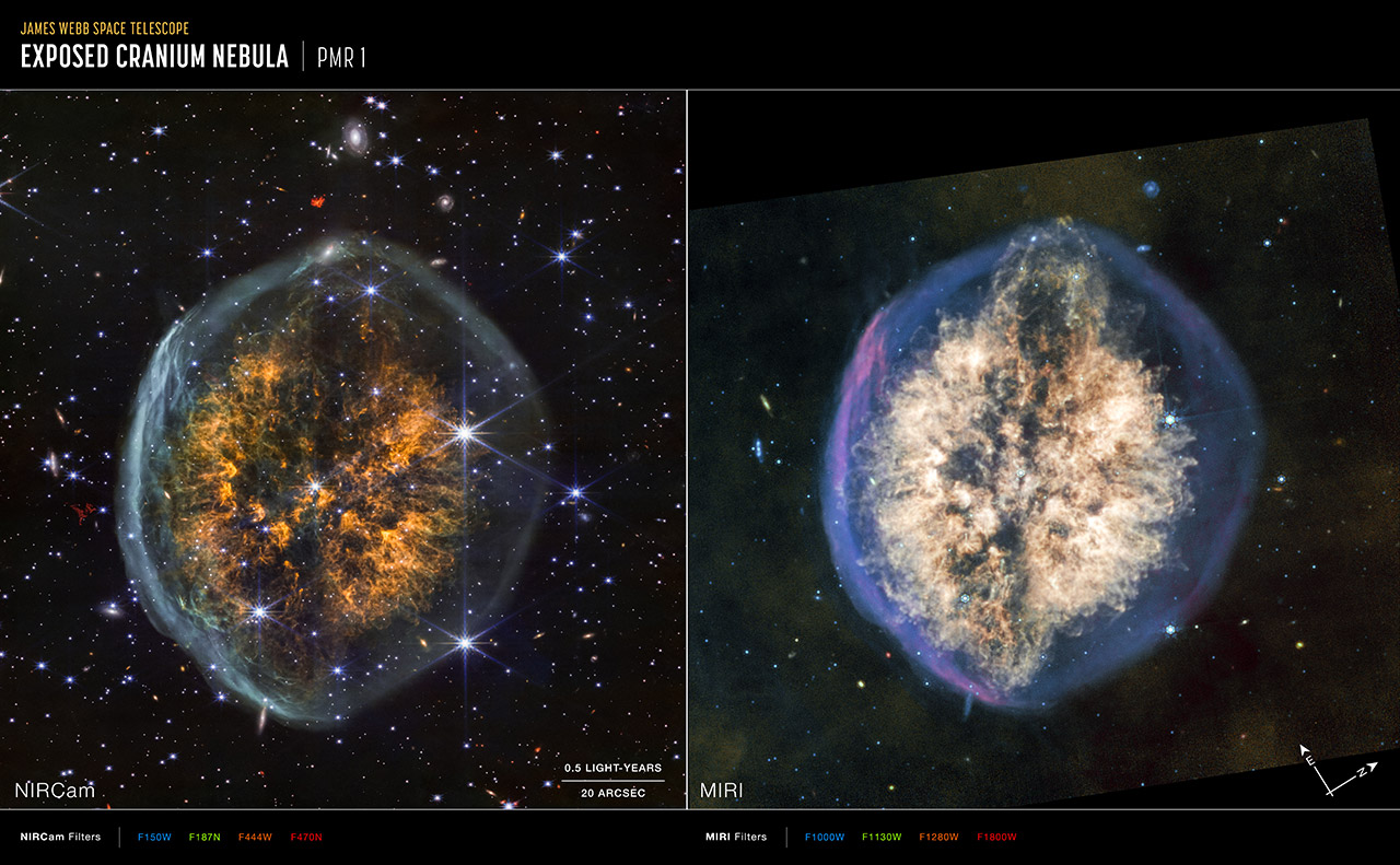 NASA James Webb Space Telescope Cranium Nebula