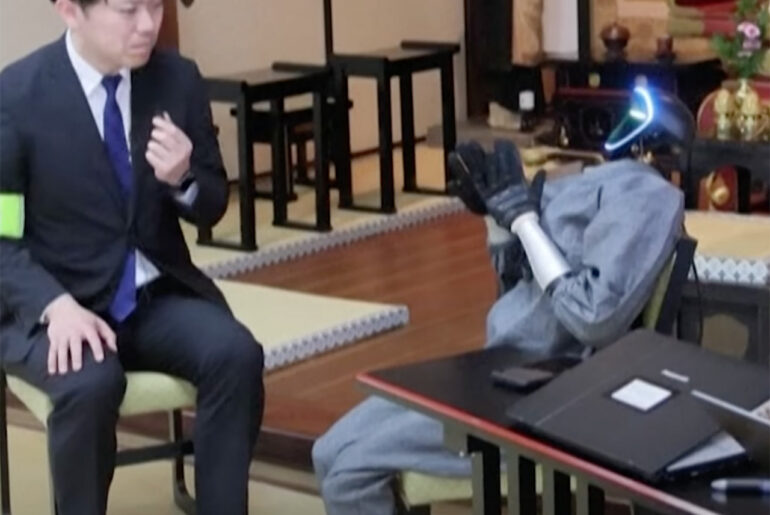 Japan Buddharoid AI-Powered Humanoid Robot Buddhist Temple