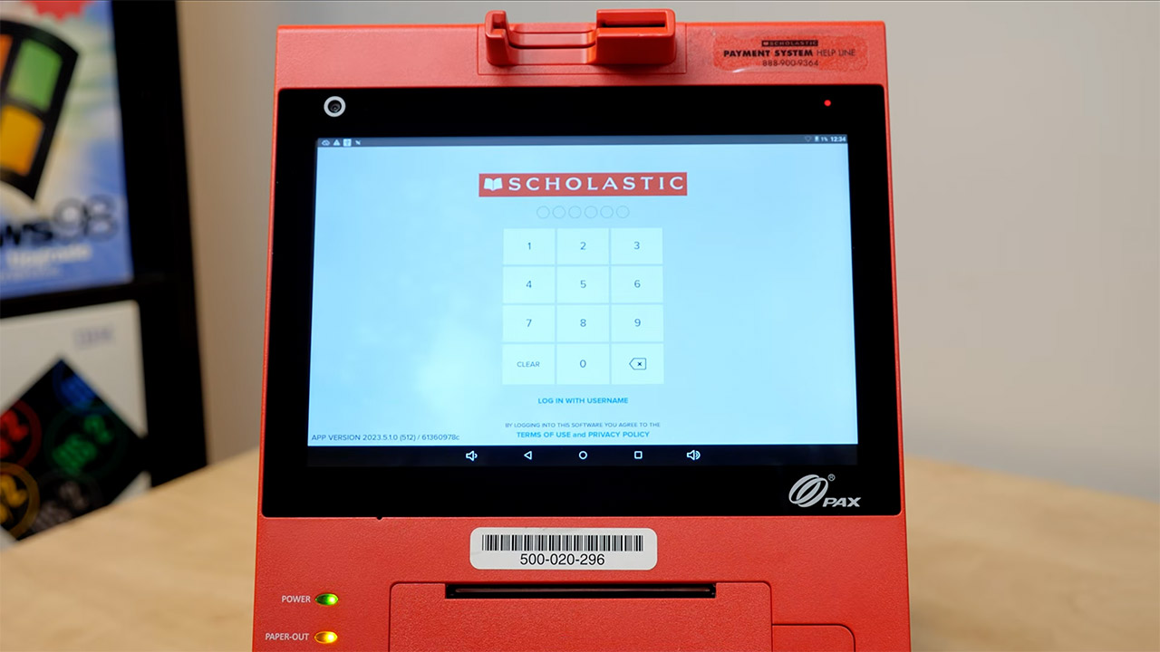 Scholastic Book Fair Computer Terminal
