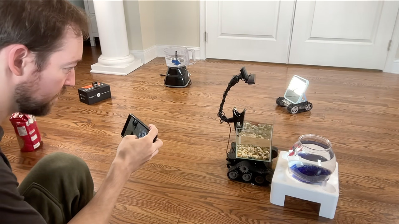 Fish Learns to Drive Robotic Tank