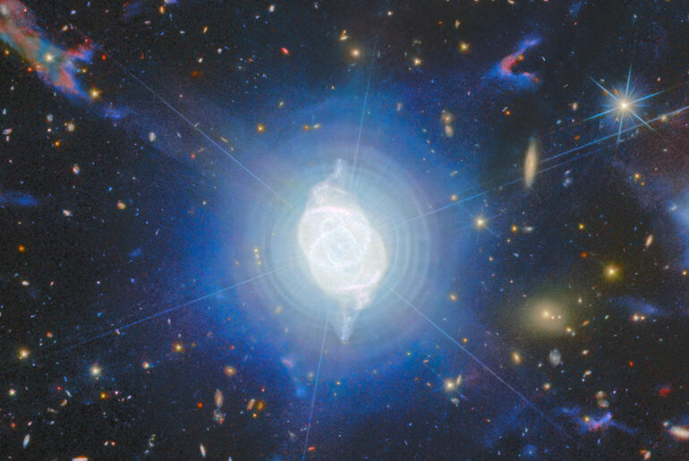 Hubble Euclid Cat's Eye Nebula NGC 6543