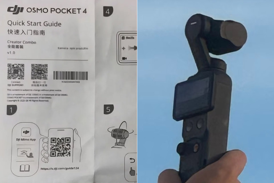 DJI Osmo Pocket 4 Leak Quick Start Guide
