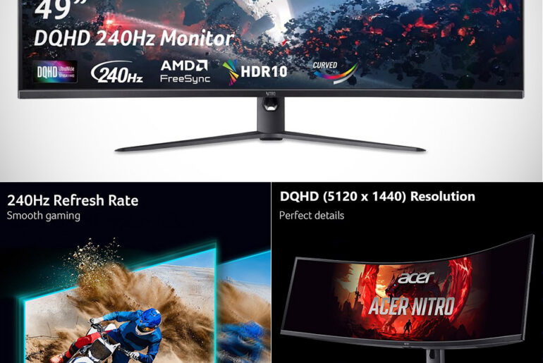 Acer Nitro 49-inch Ultrawide Gaming Monitor EI491CUR