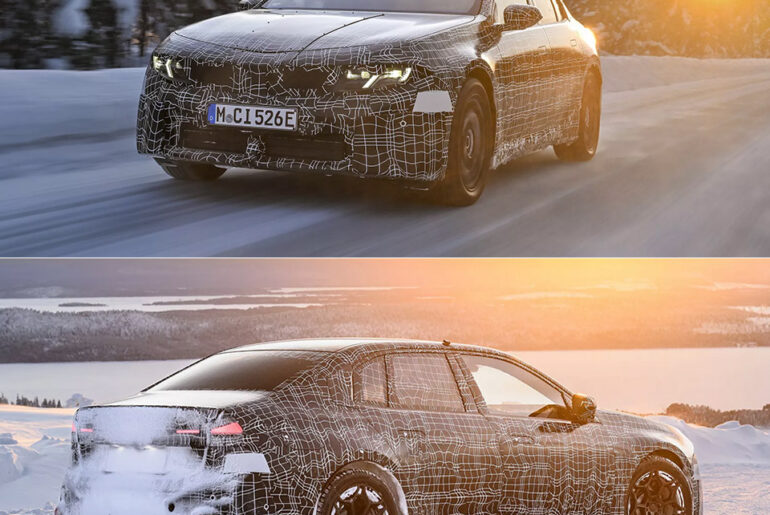 Neue Klasse BMW i3 Prototype Winter Testing Arctic Circle