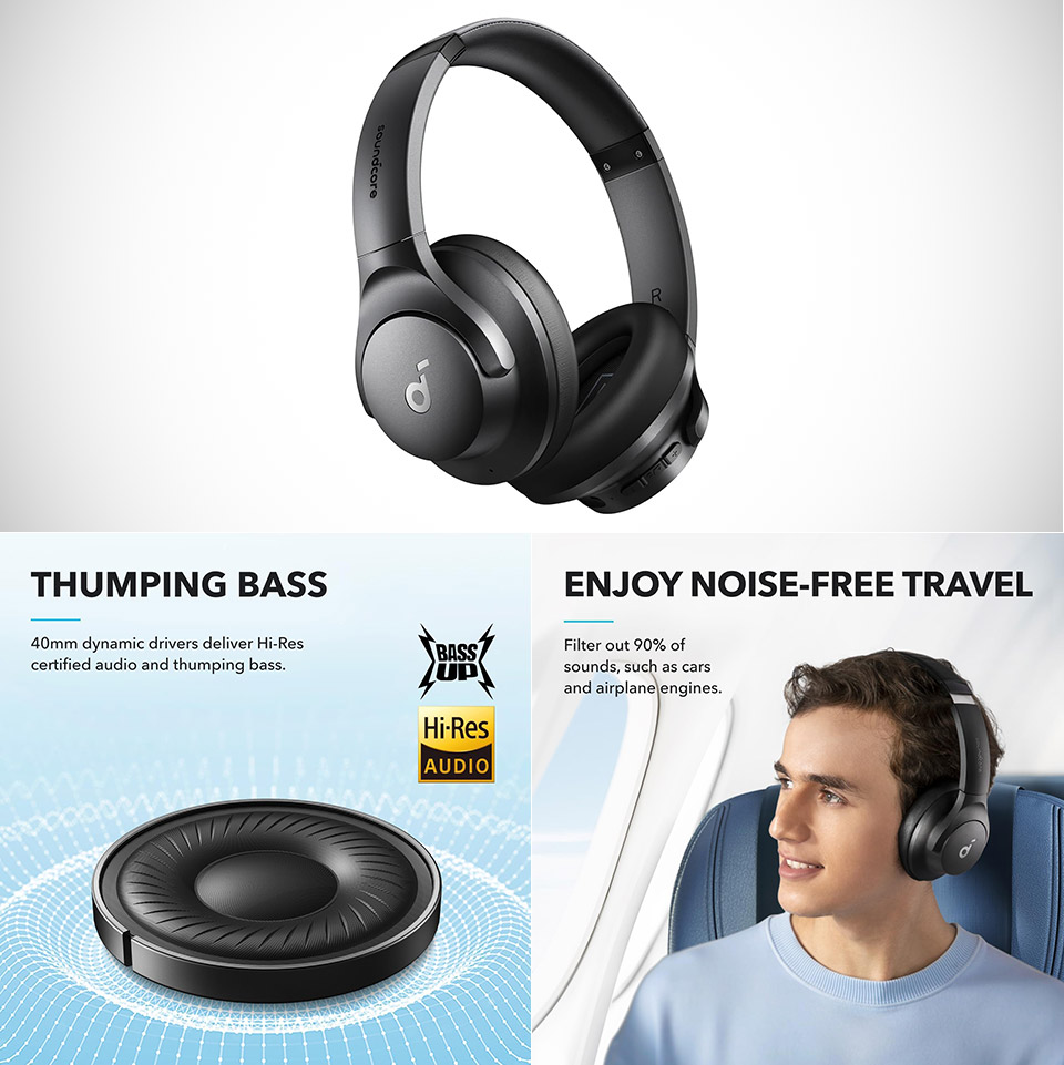 Soundcore by Anker Q20i Hybrid ANC Headphones