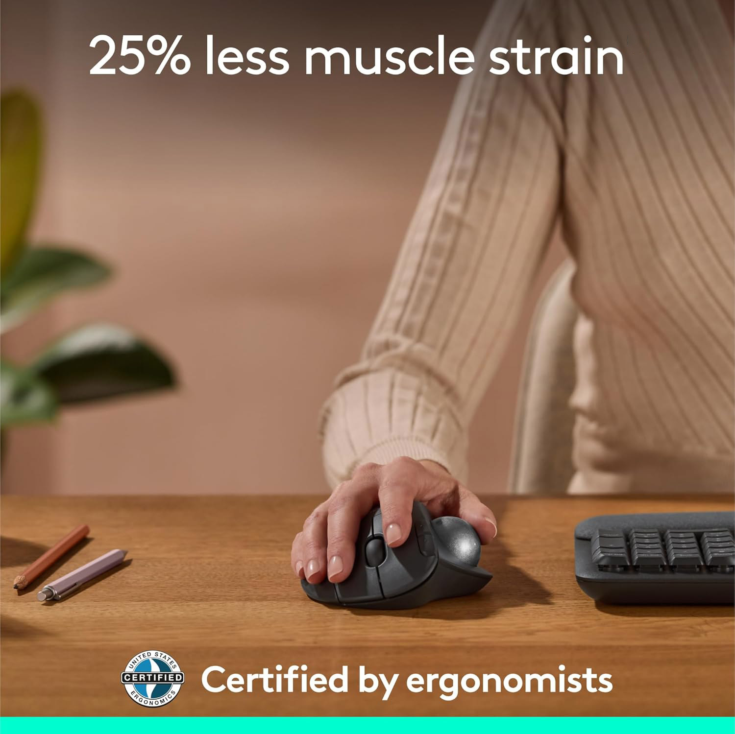 Logitech ERGO M575S Wireless Trackball Mouse