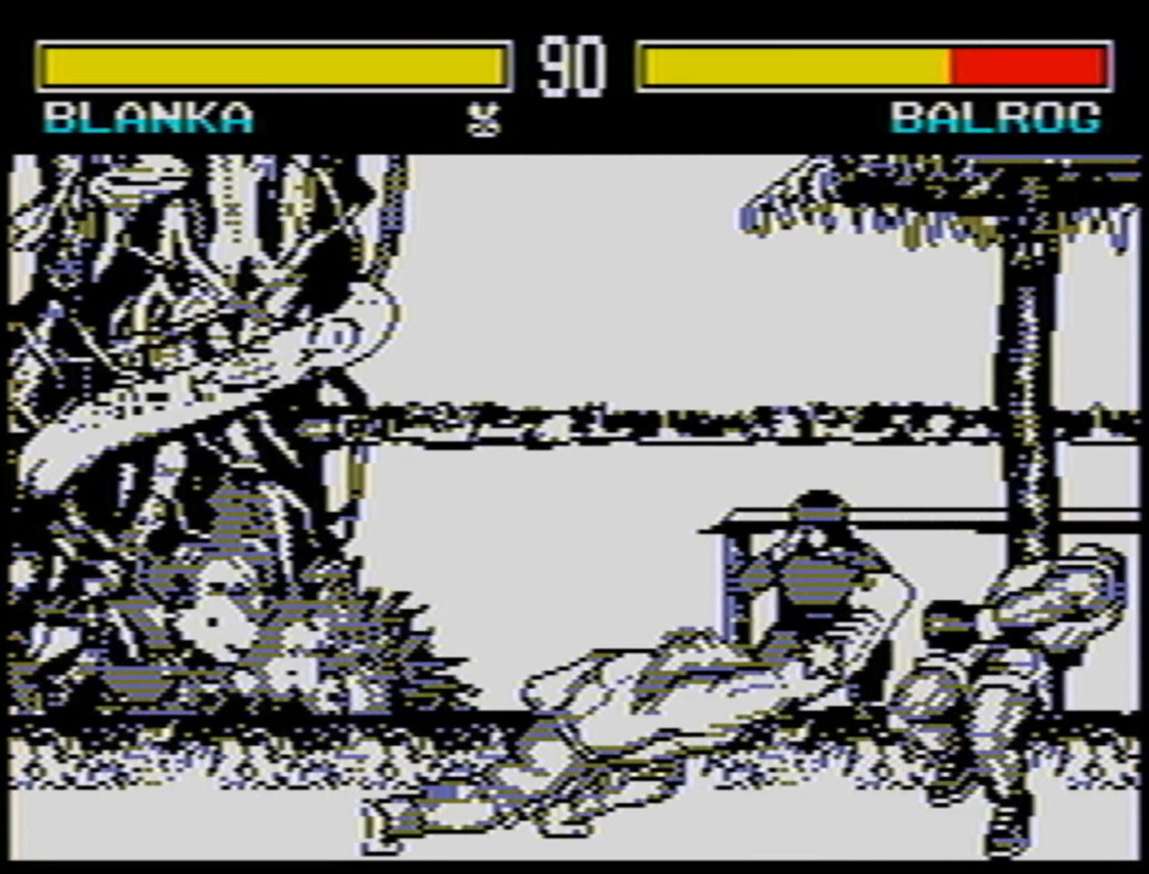 Street Fighter Port ZX Spectrum Sweet Fightin 2 Screenshot