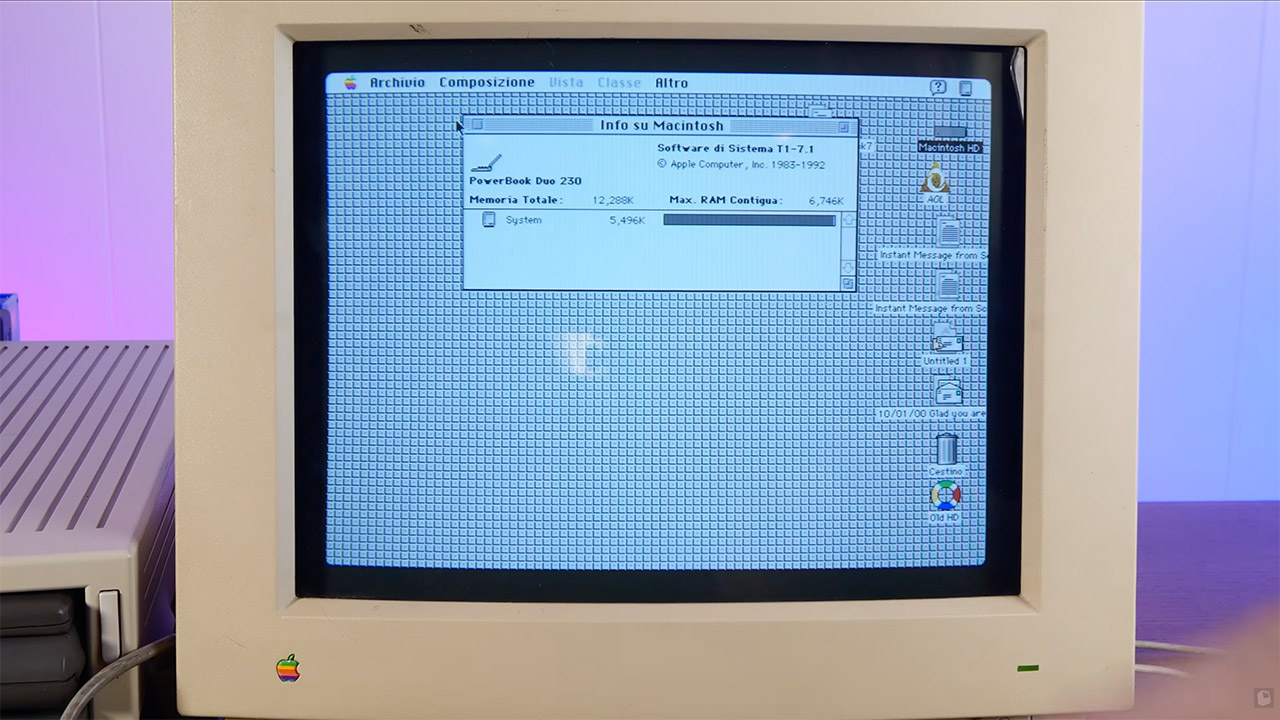 Apple PowerBook Duo 230 with Dock