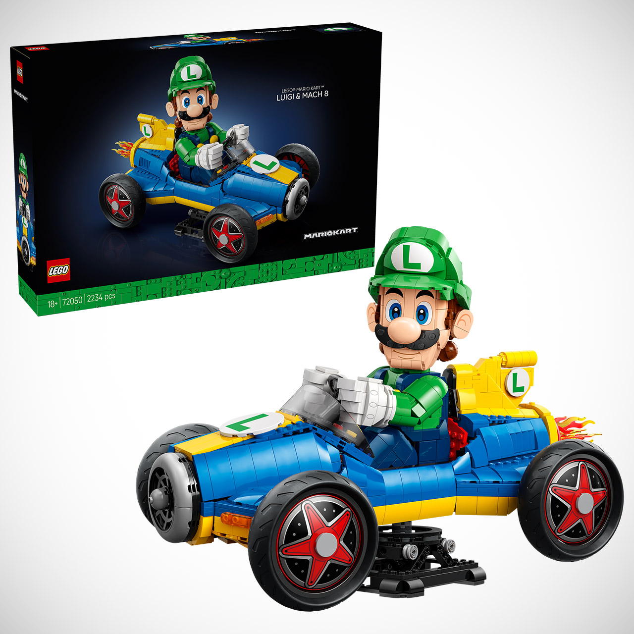 LEGO Mario Kart Luigi Mach 8 Set 72050 Box