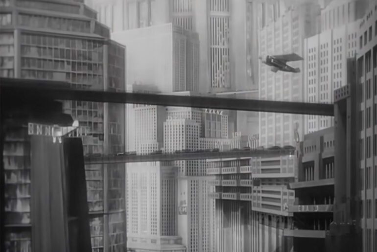 Metropolis 1927 Blueprint Modern Sci Fi