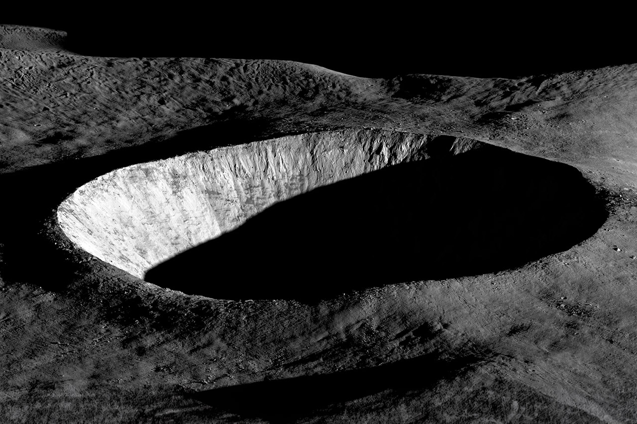 Crater Moon NASA LRO Lunar Reconnaissance Orbiter
