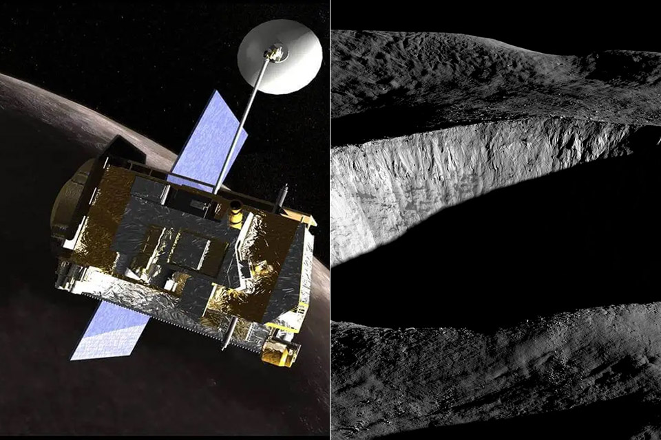 Crater Moon NASA LRO Lunar Reconnaissance Orbiter