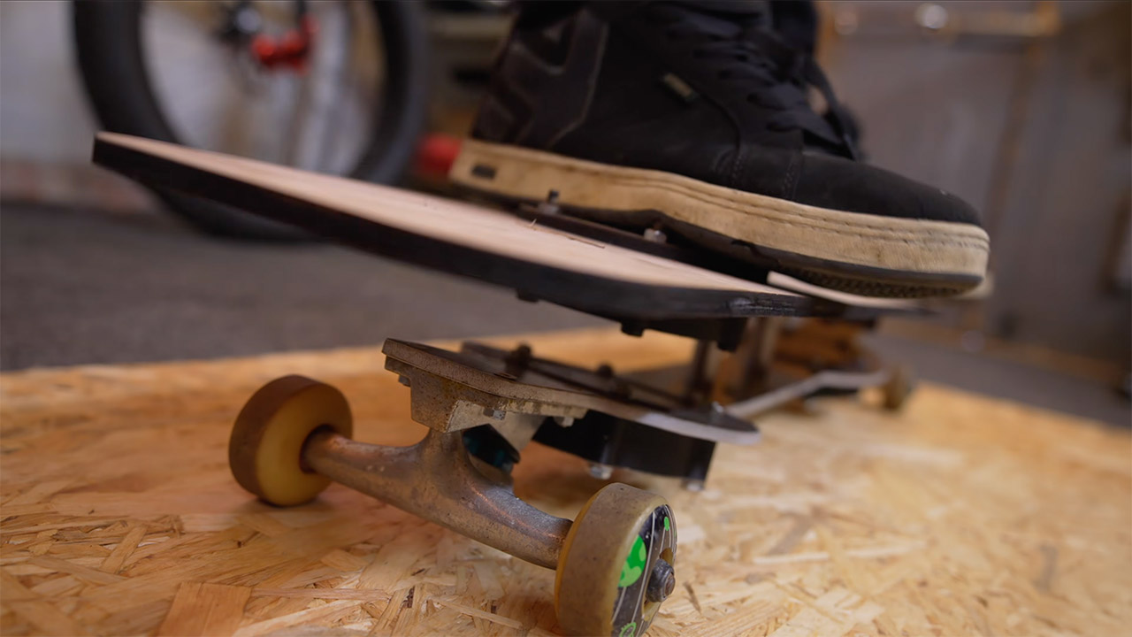 Colin Furze Magnet Suspension Skateboard