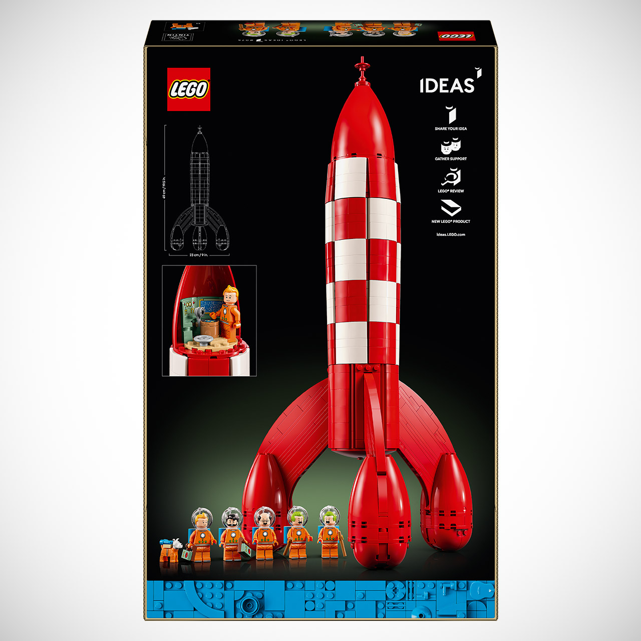 LEGO Ideas Tintin Moon Rocket Box