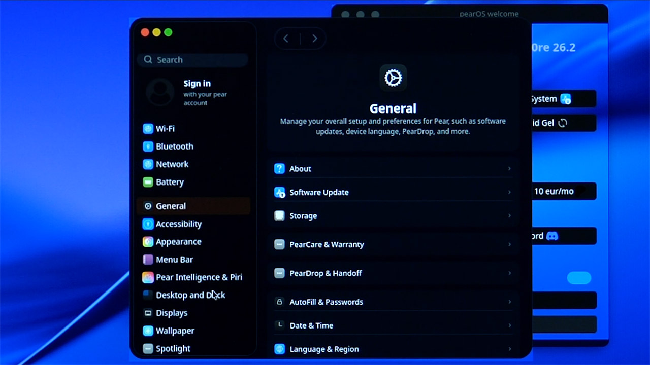 PearOS macOS Linux Distro