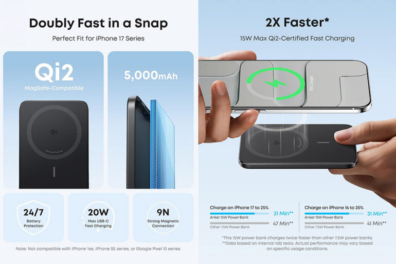 Anker Nano MagSafe Qi2 Power Bank