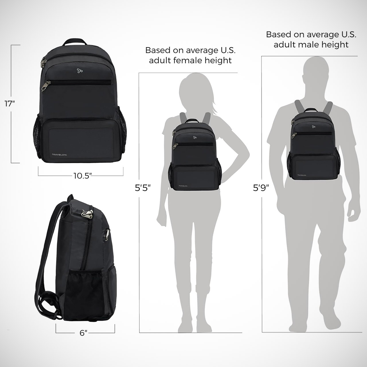 Travelon Anti-Theft Active Packable Backpack