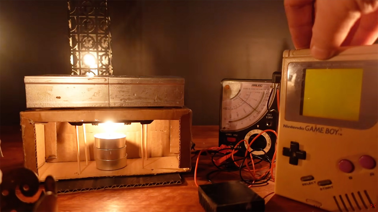 Candle-Powered Nintendo Game Boy