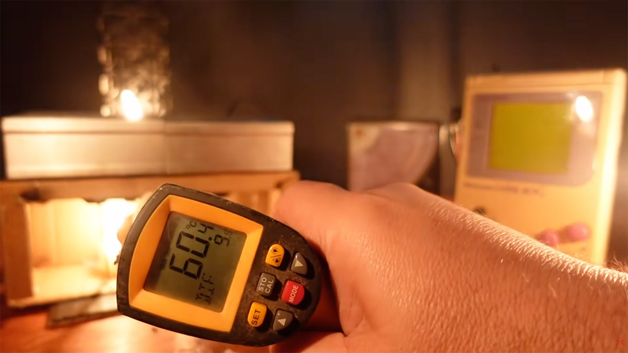 Candle-Powered Nintendo Game Boy