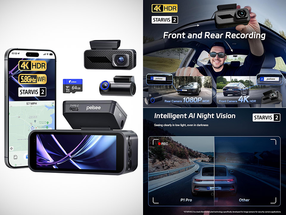 Pelsee P1 Pro 4K Dashcam