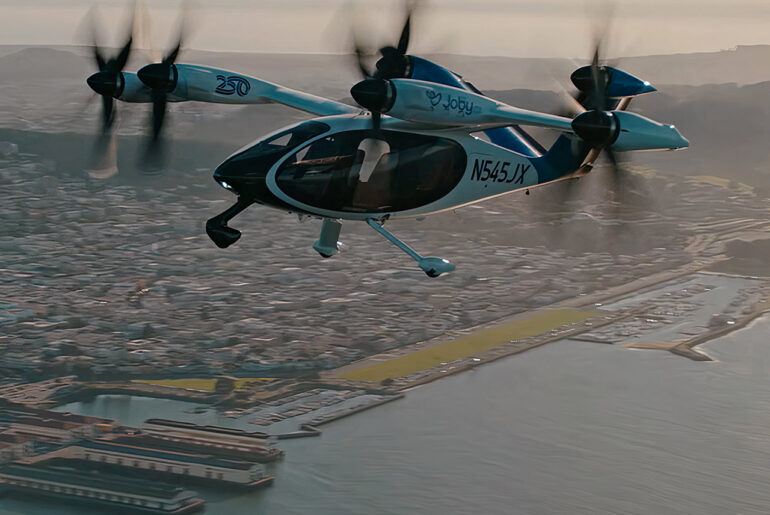 Joby Pilotless Air Taxi Test San Francisco Bay