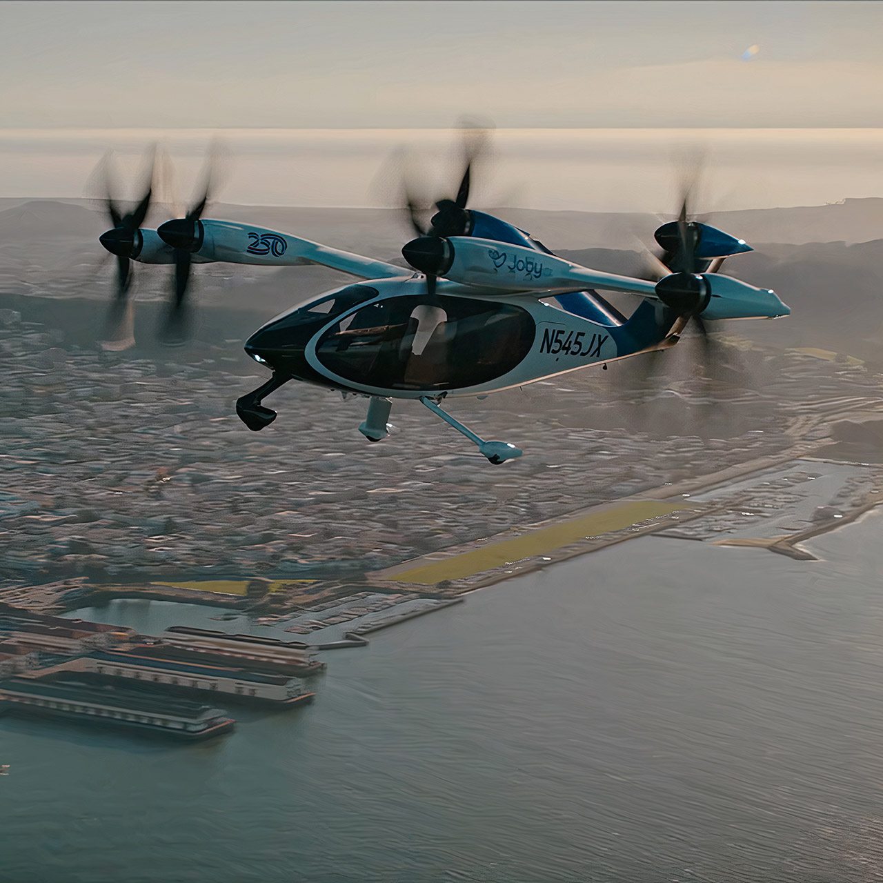 Joby Pilotless Air Taxi Test San Francisco Bay
