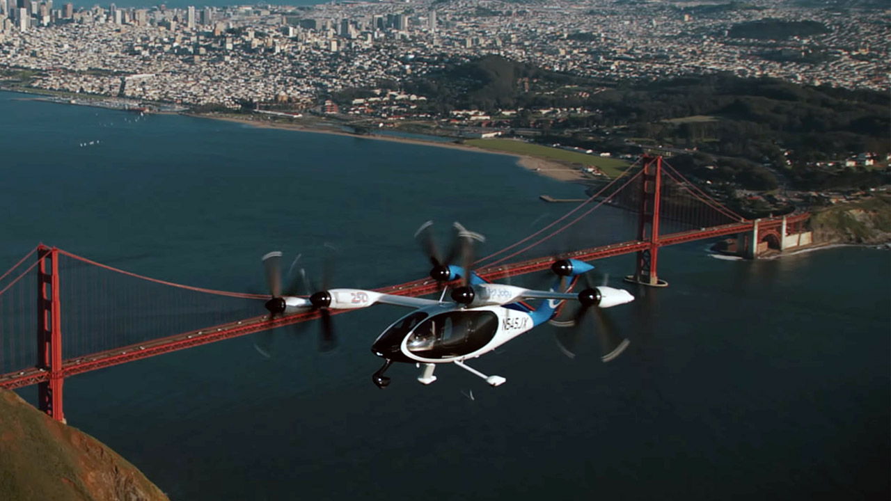 Joby Pilotless Air Taxi Test San Francisco Bay