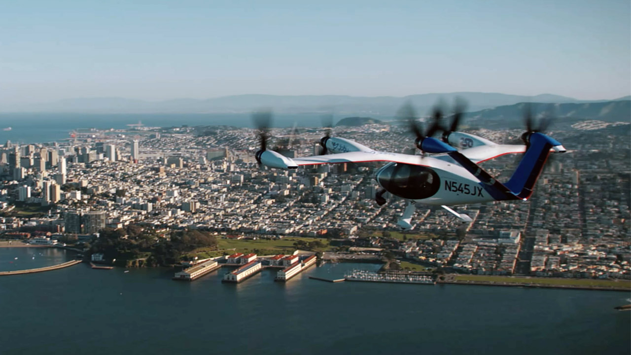 Joby Pilotless Air Taxi Test San Francisco Bay