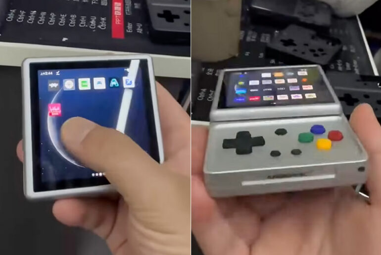 Anbernic Square Handheld Leak Motorola FlipOut