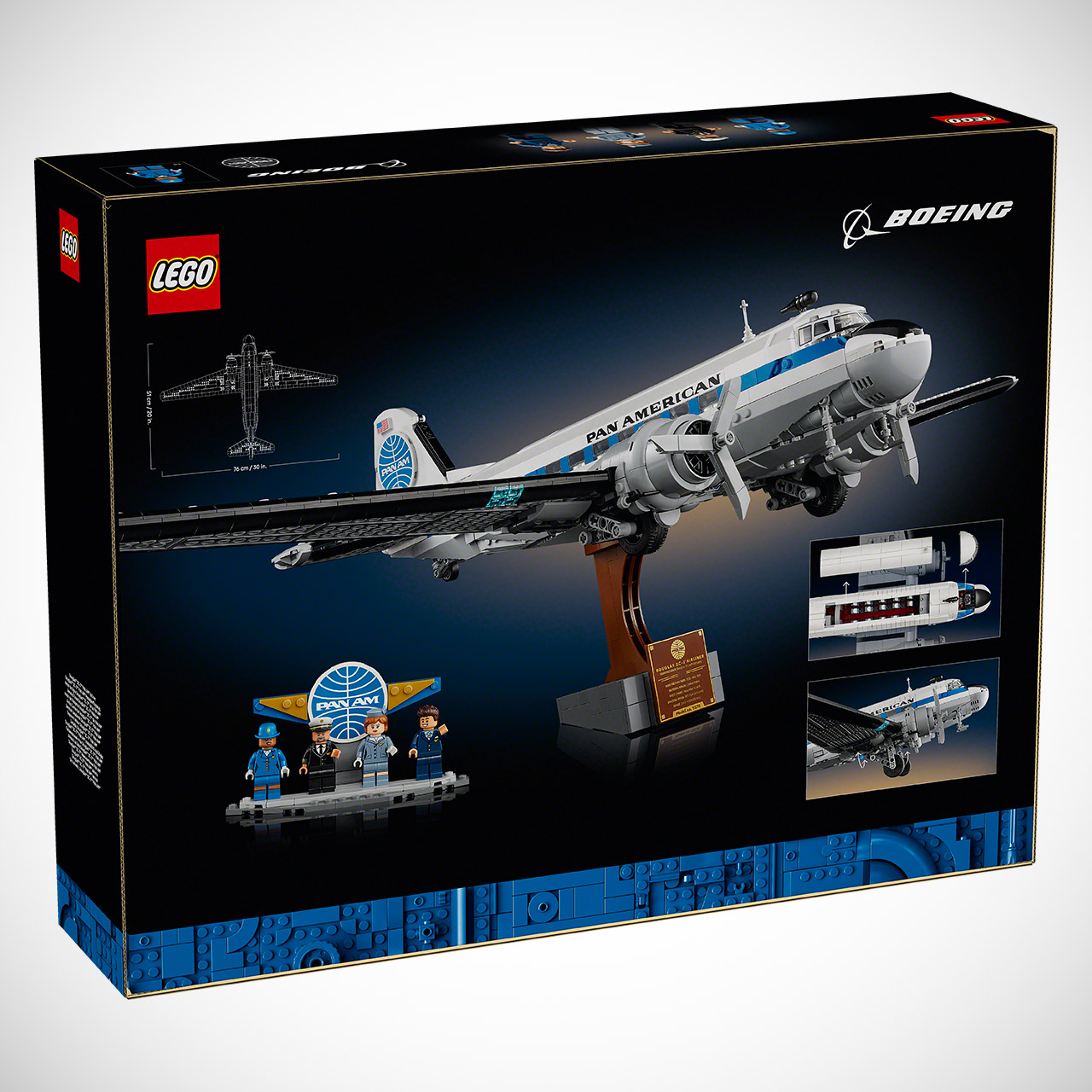 LEGO Icons Douglas DC-3 Pan Am Airliner 11378 Box