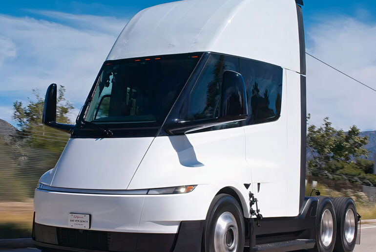 Jay Leno Tesla Semi Truck 500-Mile Range