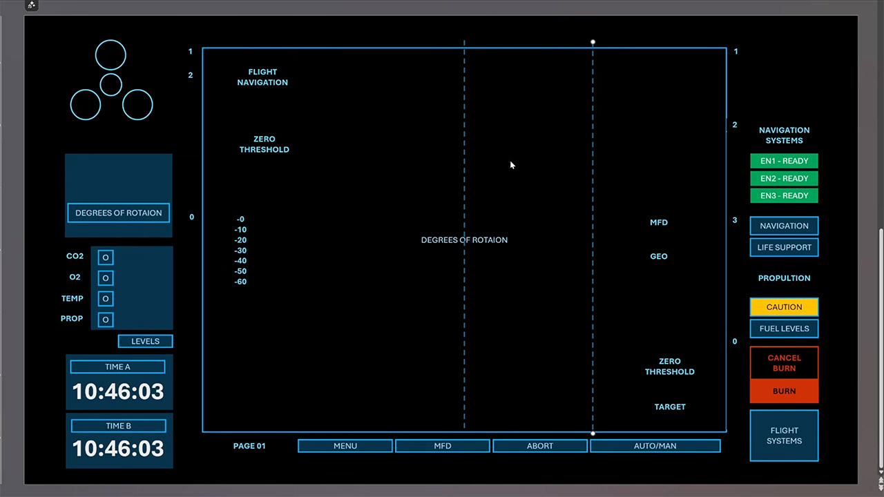 Project Hail Mary Control Panel Recreation Replica