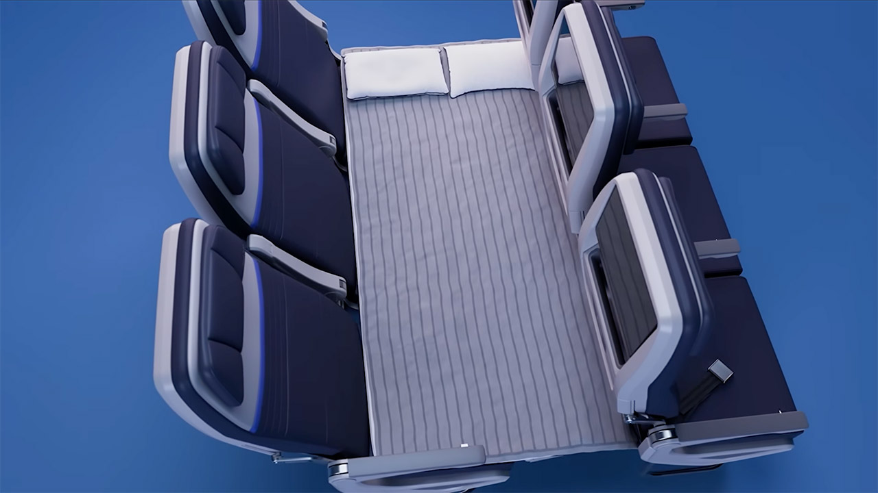 United Airlines Relax Row Economy Class